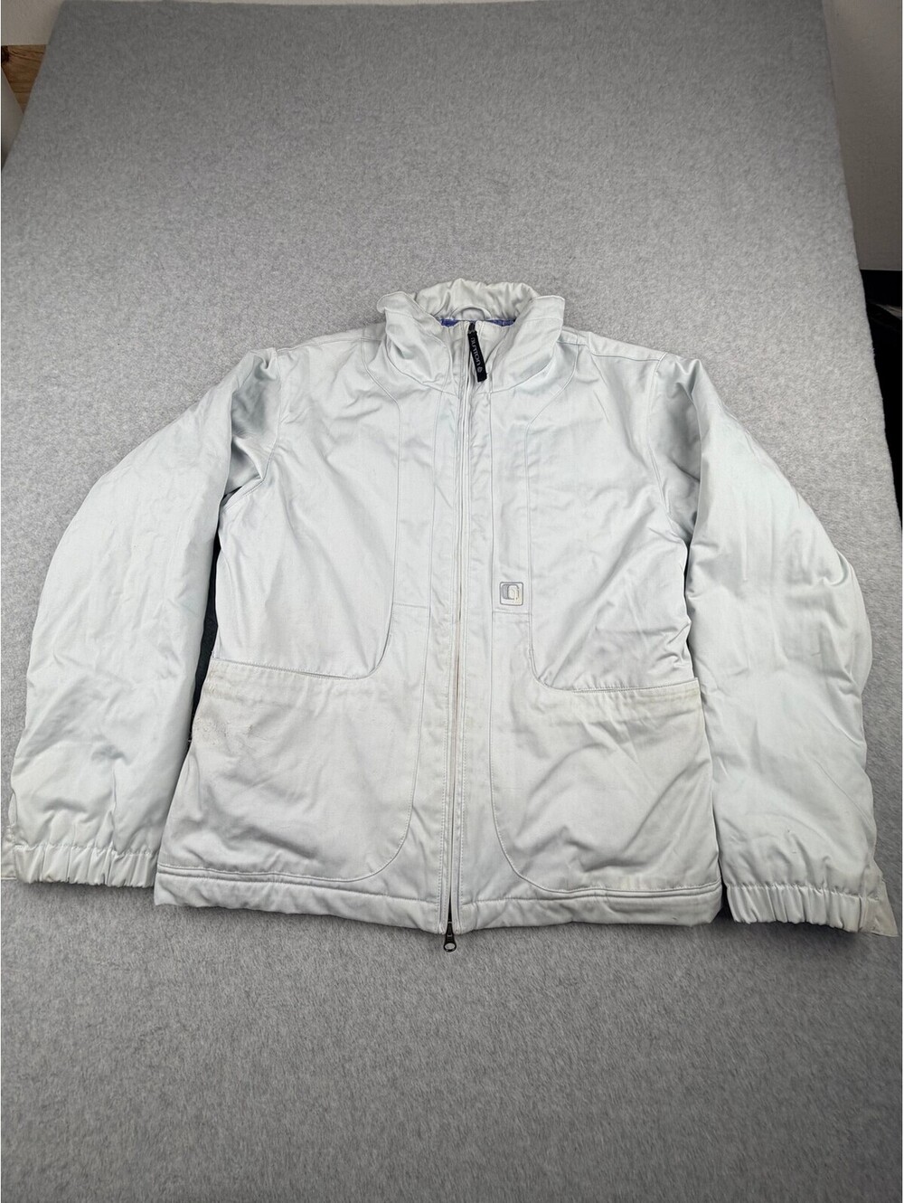 Burton Womens Snowboard Jacket DRYRIDE Toast Shell M Light Blue Quilted